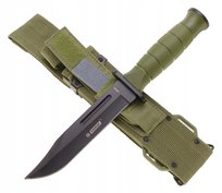 NÓŻ MYŚLIWSKI Taktyczny WOJSKOWY Survivalowy KABURA Osełka N504 Inna marka