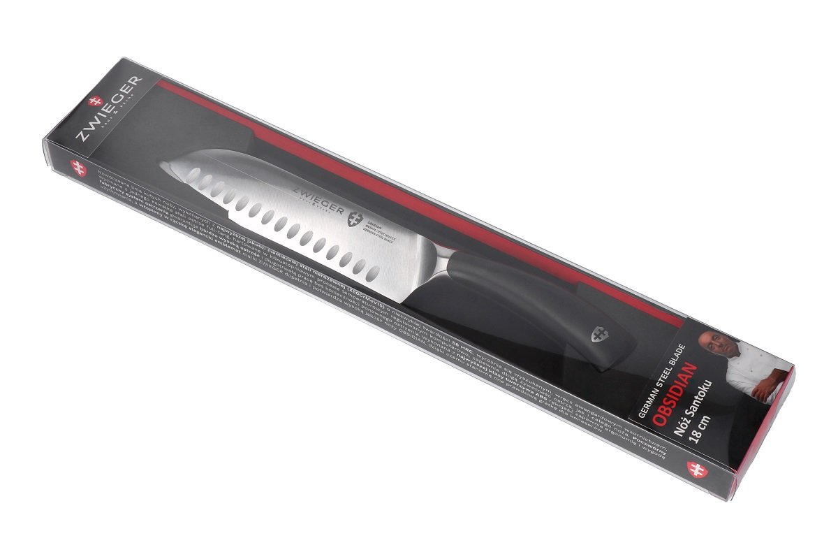 Nóż Santoku ZWIEGER Obsidian 0244, 18 cm