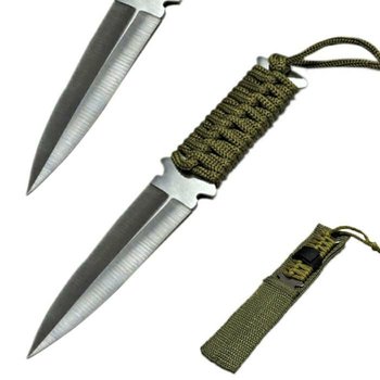 Nóż Scyzoryk Nożyk Survival 17Cm Rzutka+ Pokrowiec - SkandynawskiDom