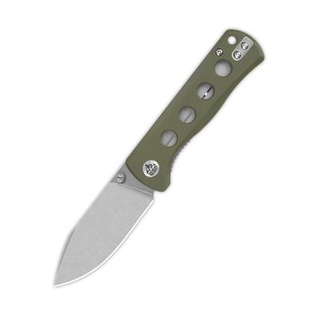 Nóż składany QSP Knife Canary QS150-F1 Stonewashed 14C28N Olive Green G10 - Inna marka