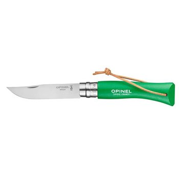 Nóż składany z rzemykiem Opinel Colorama N°07 - green - Opinel