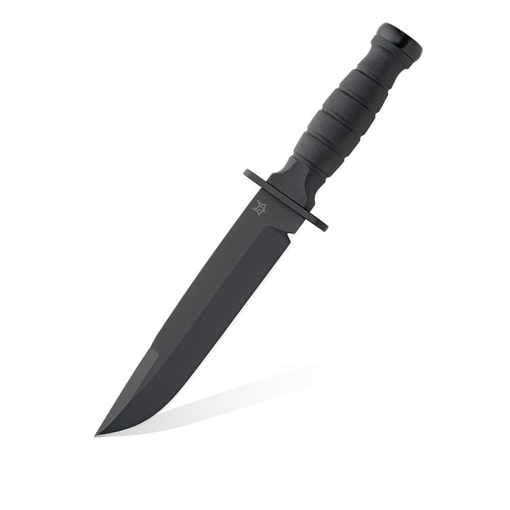 Фото - Ніж / мультитул Fox Nóż survivalowy  Knives Defender FX-689 B Black N690Co Black FRN Kydex 