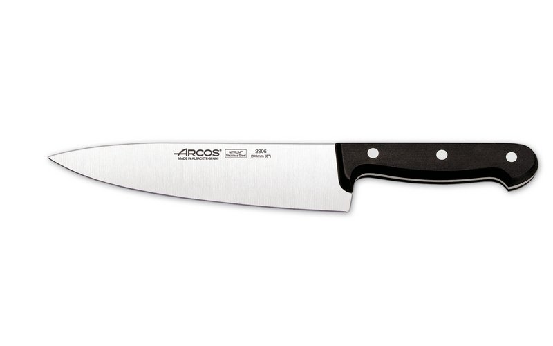 Nóż Szefa Kuchni Seria Universal Arcos Czarny 314mm Hendi 280604