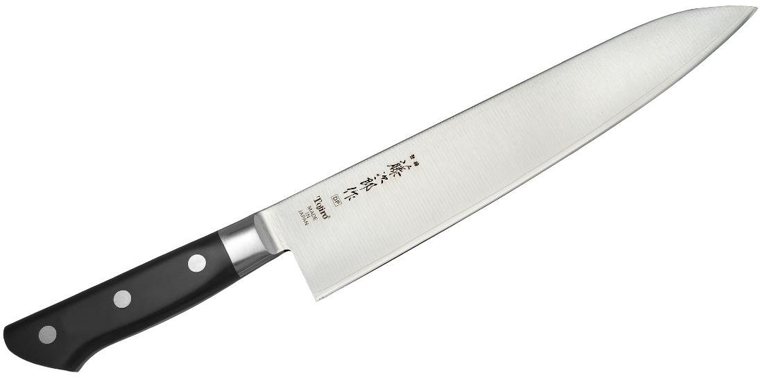 Nóż szefa kuchni, czarna rączka DP3 Tojiro, 24 cm