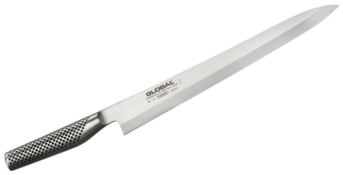 Nóż Yanagi Sashimi, praworęczny G-14R Global, 30 cm