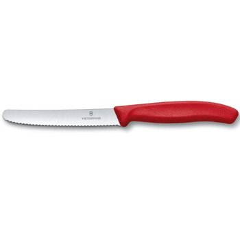 Nóż ząbkowany do krojenia 11 cm Swiss Classic Victorinox - czerwony - Victorinox