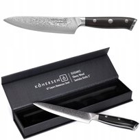 Nóż ze Stali Damasceńskiej Kuchenny UNIWERSALNY Profesjonalny Kohersen 12,7 cm