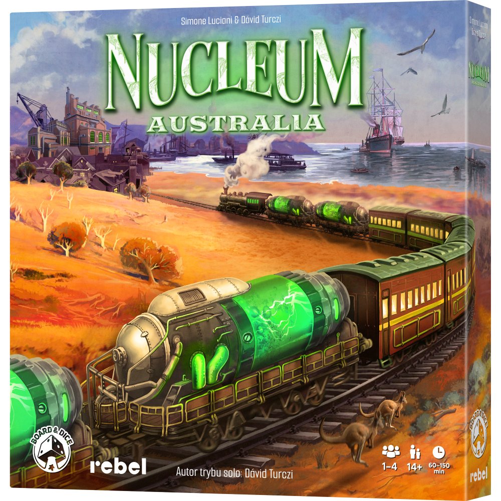 Nucleum: Australia, gra planszowa, Rebel
