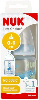 NUK Butelka z wskaźnikiem temp. 150 ml 0-6m First Choice  niebieska - Nuk