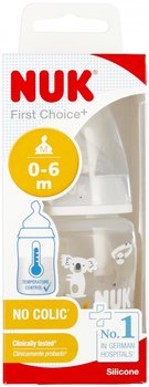 NUK Butelka z wskaźnikiem temp.150 ml 0-6m First Choice   popielata - Nuk