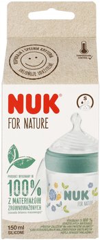 NUK Butelka ze smoczkiem silikonowym 150 ml S For Nature zielona - Nuk