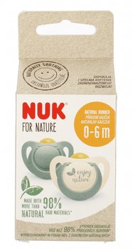 NUK Smoczek uspokajający 0-6m For Nature zielony op.2 szt. - Nuk