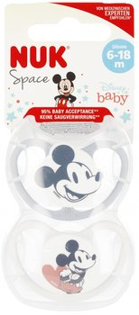 NUK Smoczek uspokajający silikonowy 6-18m Space Disney Miki op.2 szt. - Nuk