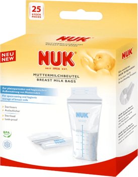 Nuk, Woreczki na pokarm, 25 szt. - Nuk