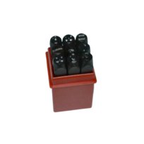 Numeratory znaczniki cyfry 5 mm. Zestaw 9 szt. Punktaki, wybijaki.