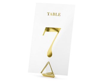 Numery na stół, złote, 20 szt.uk