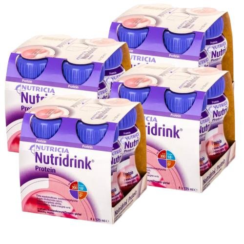 Nutridrink Protein, 4x Zestaw, Smak Truskawka, 4x125 Ml | Sklep EMPIK.COM