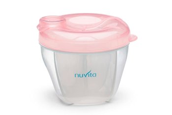 Nuvita, Pojemnik na mleko, 4 przegródki, Pastel Pink - Nuvita