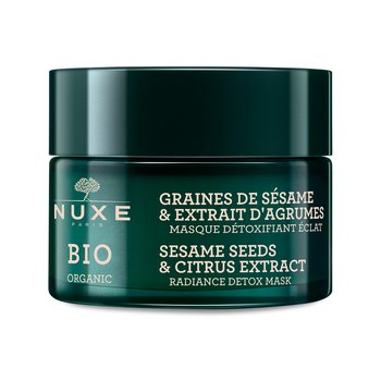 Nuxe Bio, rozświetlająca maska detoksykująca - ekstrakt z cytrusów i ziaren sezamu, 50ml - Nuxe