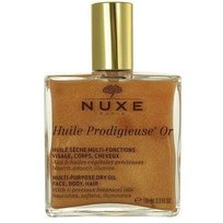 Nuxe, Huile Prodigieuse, suchy olejek ze złotymi drobinkami do twarzy, ciała i włosów, 100 ml