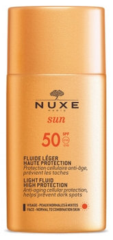 Nuxe Sun, lekki krem do twarzy z wysoką ochroną SPF50, 50ml - Nuxe