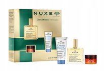 NUXE The Iconics Zestaw Bestsellerów Olejek 50ml Krem 30ml, Balsam do ust