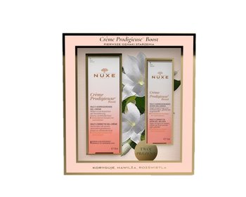 Nuxe Zestaw Creme Prodigieuse Boost, żelowy krem do twarzy 40 ml + balsam pod oczy, 15 ml - Nuxe