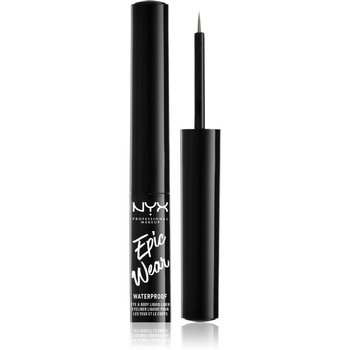 NYX Professional Makeup Epic Wear Metallic Liquid Liner długotrwały eyeliner w żelu odcień 02 - Gun Metal 3,5 ml - NYX