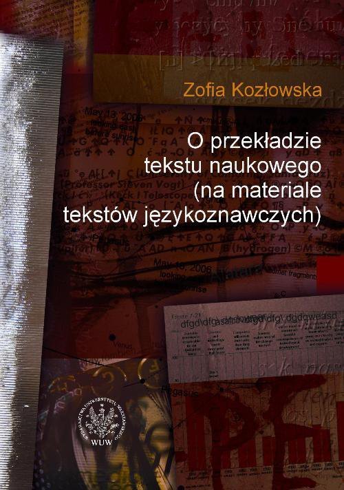 O przekładzie tekstu naukowego na materiale tekstów językoznawczych - ebook PDF