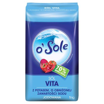 o'Sole Sól Vita z potasem o obniżonej zawartości sodu jodowana 1 kg - Sole