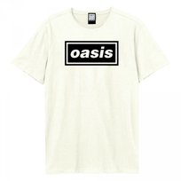 Oasis Logo Amplified X Large Vintage White T-Shirt 
