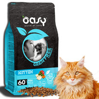 Oasy Dry Cat Gf Kitten Ryba 1,5Kg