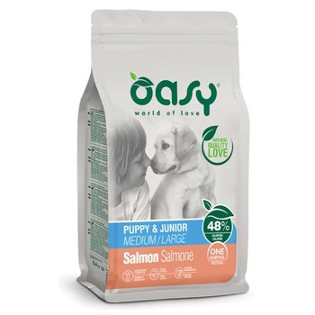 OASY Karma dla psa 12kg Puppy&Junior z łososiem - Oasy