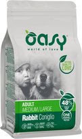 OASY MONOPROTEINOWA ONE ANIMAL PROTEIN - Adult - M/L - karma dla psa z królikiem 12kg