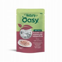 Oasy Natury Tuńczyk z krewetkami 70g saszetka Karma mokra dla kota