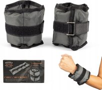 OBCIĄŻNIKI NA NADGARSTKI RĘCE KOSTKI NOGI CIĘŻARKI 2 x 550G REGULOWANE