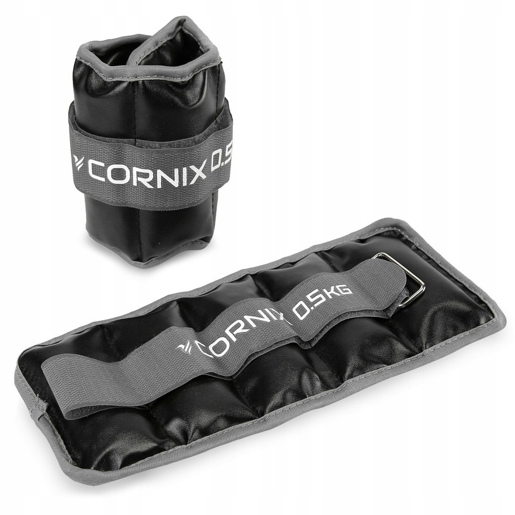 OBCIĄŻNIKI NA NOGI I RĘCE 2x0,5 KG PU CORNIX CIĘŻARKI MANŻETY ...