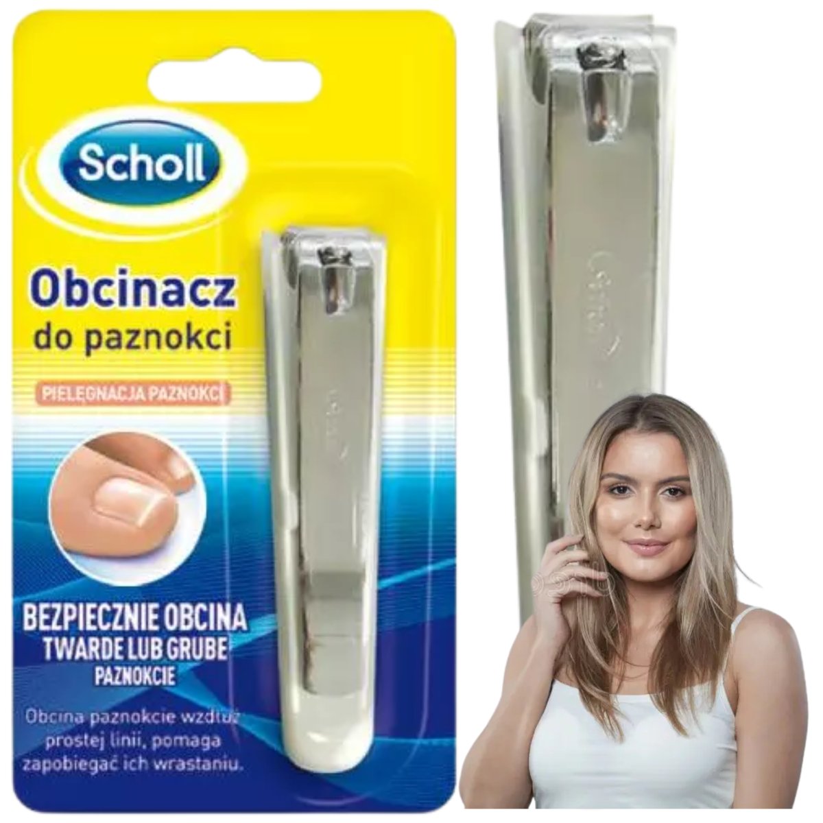 Empik Obcinacz do Paznokci Scholl 14.3 cm z pojemnikiem