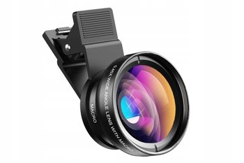 Obiektyw 2 w 1 do telefonu makro + 0.45x czarny - Apexel