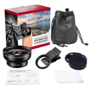 Obiektyw makro szerokokątny do telefonu APEXEL (APL-0.45XWM) - Apexel