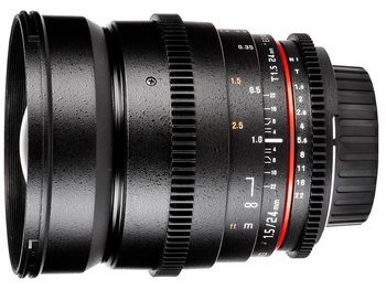 Obiektyw SAMYANG T1.5 ED AS IF UMC VDSLR/Pentax, 24 mm, f/1.5, bagnet Pentax - Samyang