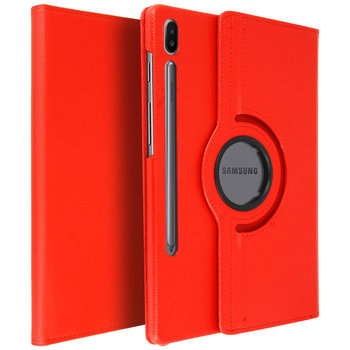 Obracane o 360° Etui Folio z Podstawką Amortyzujące Samsung Galaxy Tab S6 10.5 – Czerwone - Avizar