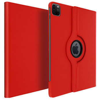 Obracany o 360° Etui Folio z Podstawką Amortyzujący iPad Pro 11 2020 / 2021 – Czerwony - Avizar
