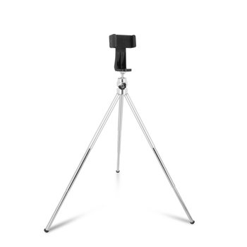 Obracany o 360° statyw na biurko do smartfona LinQ Wysuwane nóżki Srebrny - LinQ