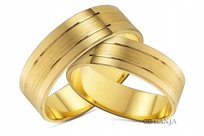 Obrączka złota 333 srebrna 925 ŚLUB G16 szer.5 mm