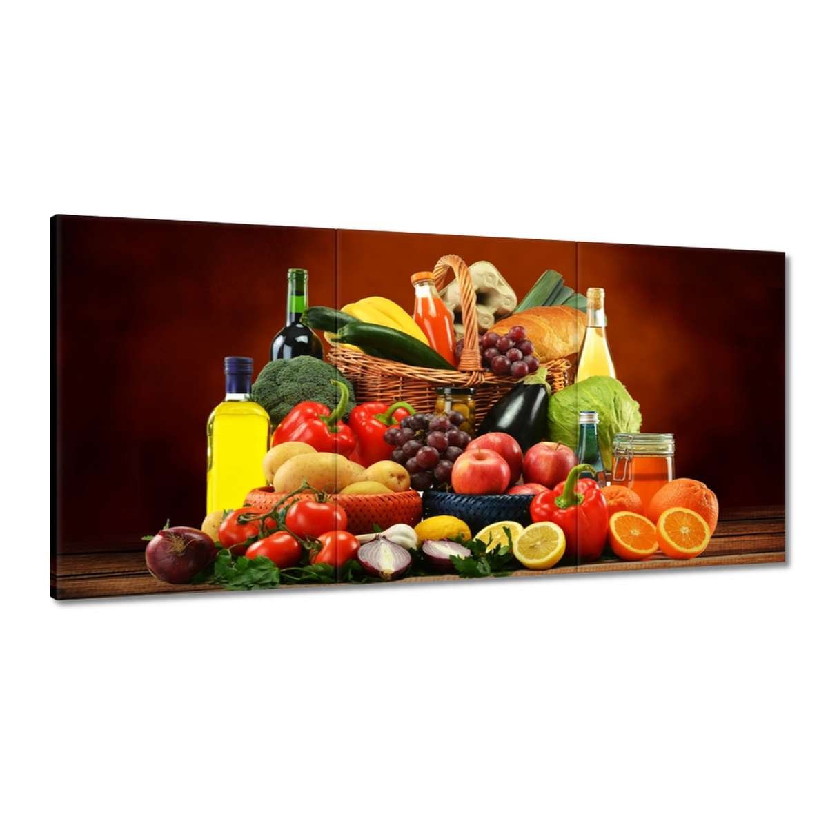 Obraz 120x60cm Owoce Warzywa Do Kuchni - ZeSmakiem | Sklep EMPIK.COM