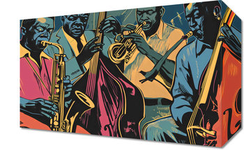 Obraz 30x20cm Jazzmani w Gazie - Zakito Posters