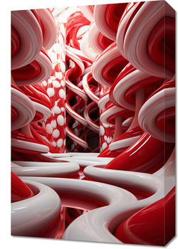 Obraz 40x60cm Czerwone Wiry - Zakito Posters