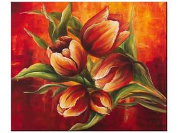 Obraz Abstrakcyjne tulipany, 60x50 cm - Oobrazy