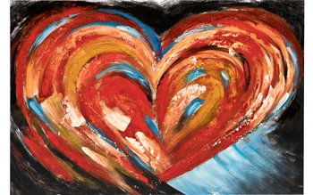 Obraz abstrakcyjny 100x150 cm Light of Heart - Witek Home